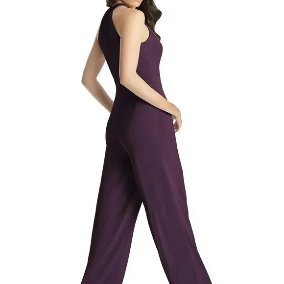 Dessy 3044...Jumpsuit with modified halter and keyhole back...midnight...Sz XS